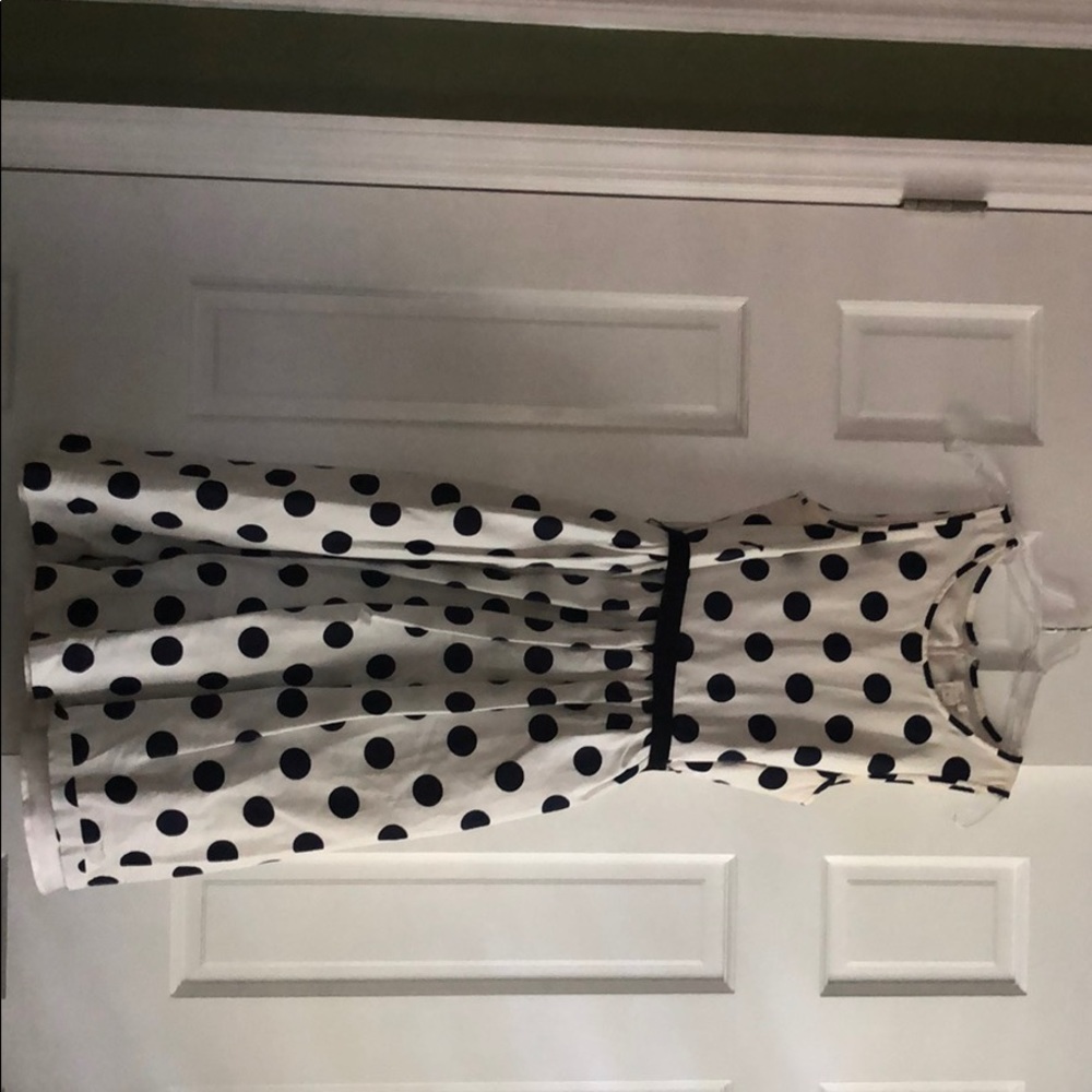 Retro polka dot fit and flare